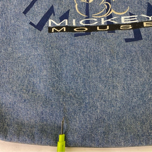Disney Mickey Embroidered Denim Tote Bag - Picture 5 of 13